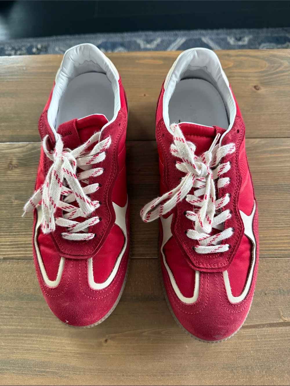 Alohas Women’s Red Retro Runner Sneakers - Casual Comfort